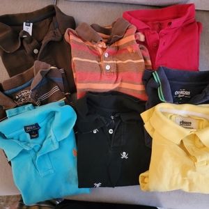 Lot of size 6 boys polo shirts